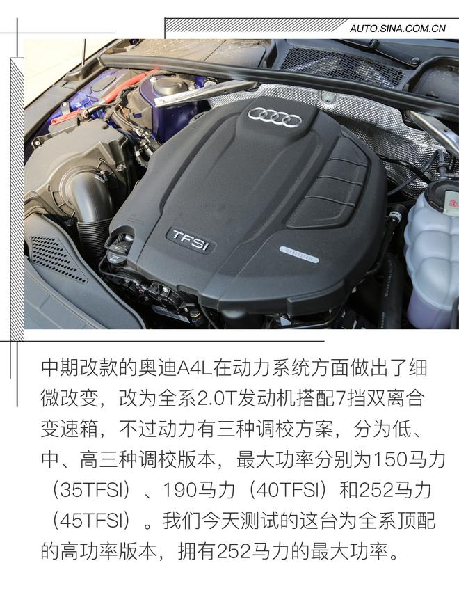 除了252匹马力 中期改款奥迪A4L还给我们带来了什么?